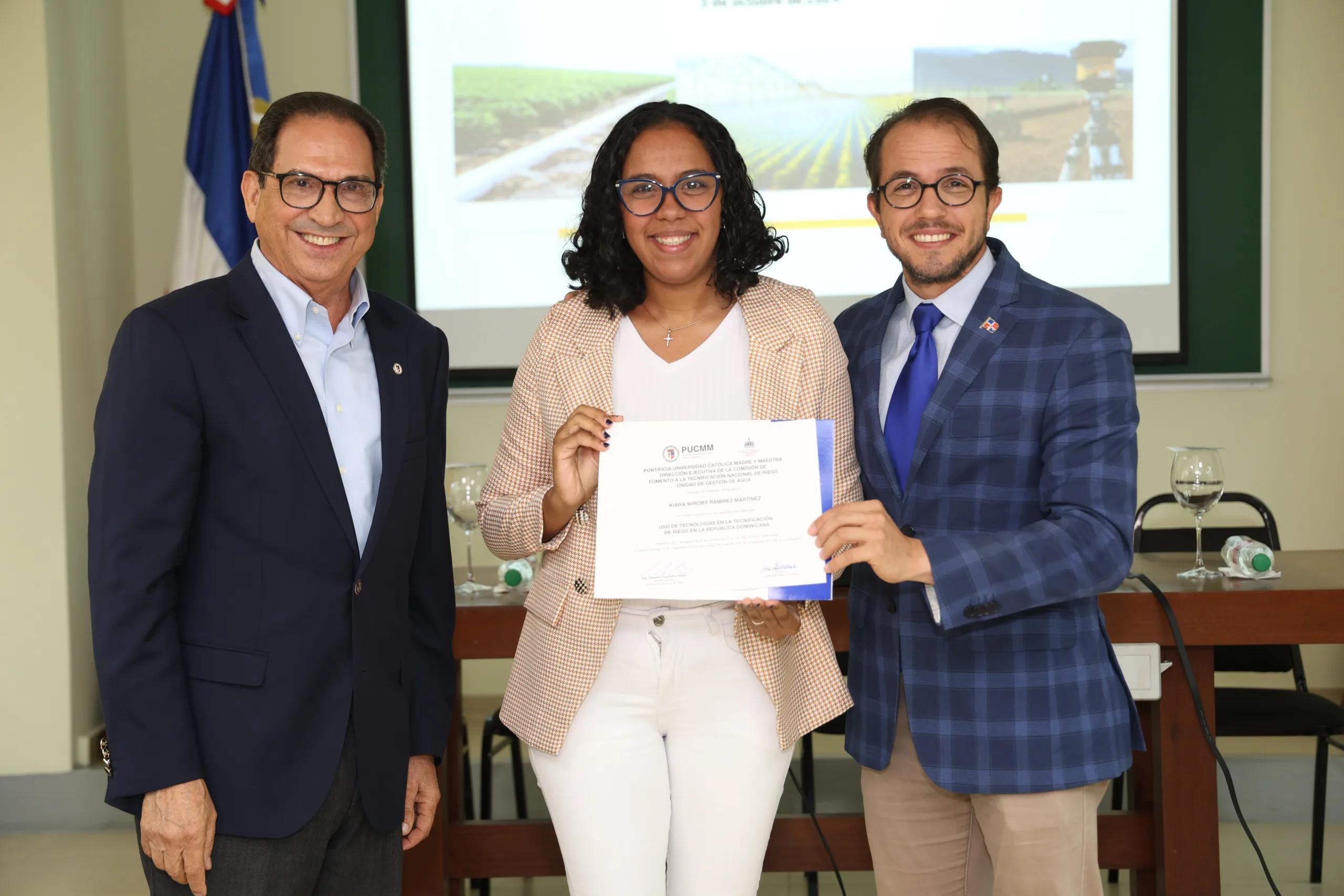 PUCMM entrega certificaciones a participantes del diplomado en tecnificación de riego