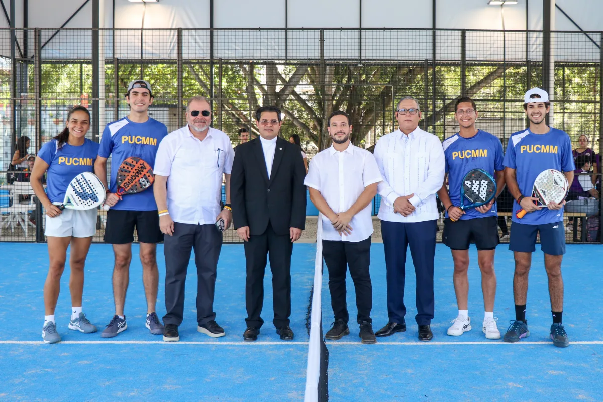 Inauguran en PUCMM el primer complejo deportivo universitario dedicado al pádel