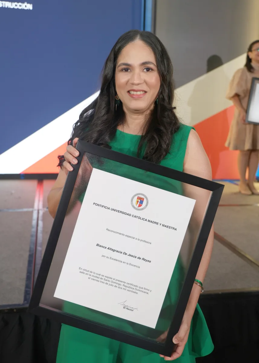 Bianca Altagracia de Jesús, de la Facultad de Ciencias de la Salud