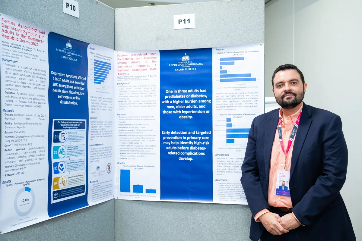 Docente de PUCMM logra primer lugar en presentación de póster en congreso de salud pública en Londres