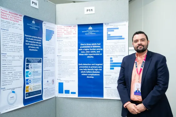 Nelson Martinez presenta estudio de Salud publica en colaboración con PUCMM